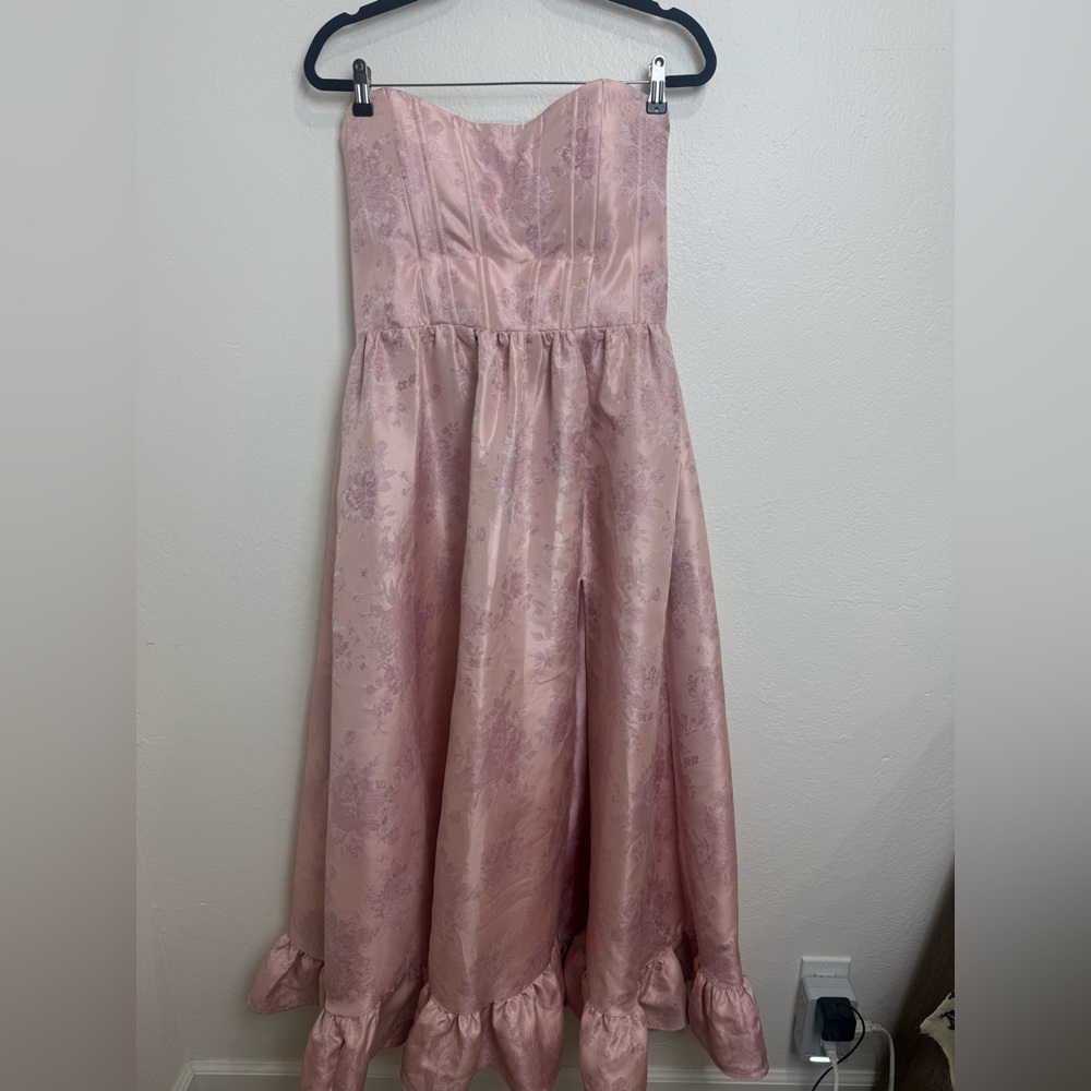 V Chapman Charlotte Corset Dress Orchid Haze Windsor Strapless Size 12 - Picture 7 of 14